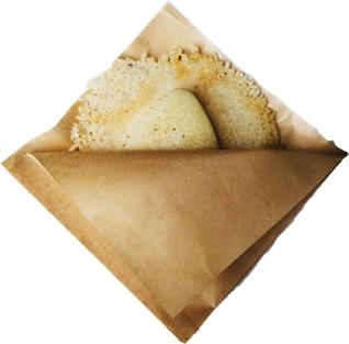 粟国の塩羽根つき焼きおにぎり